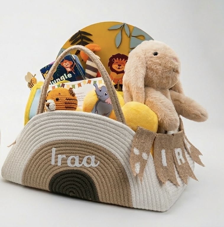 Jungle themed Hamper for baby girl